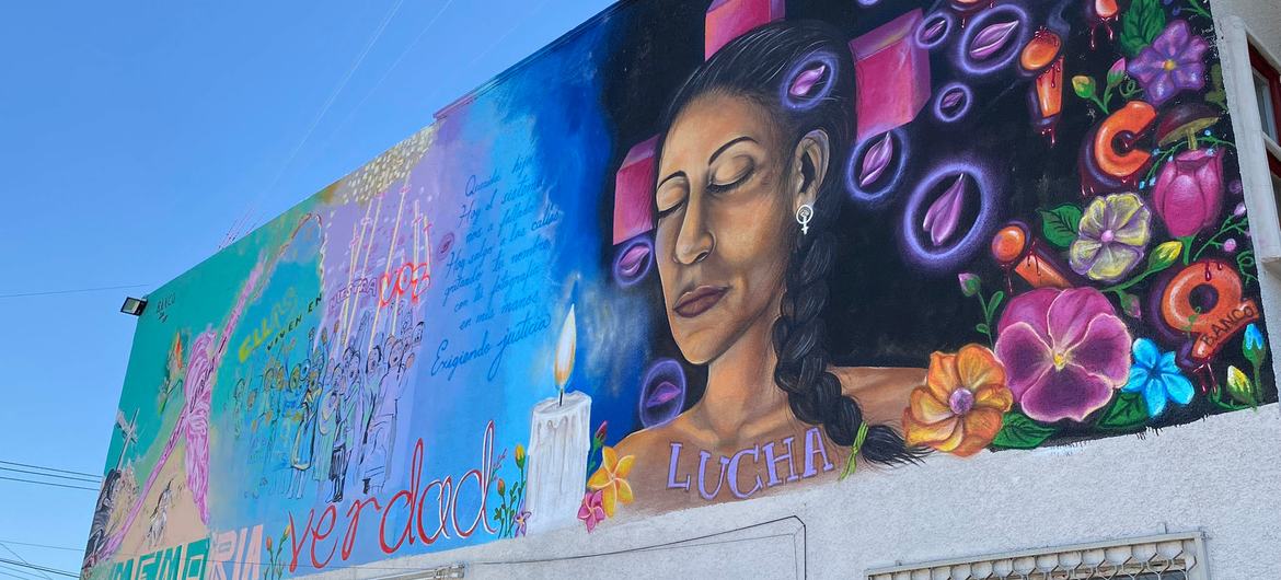 The Ecatepec mural "Voices in Resistance: murals for justice and memory" seeks to dignify all mothers who fight for their daughters killed by femicidal violence.