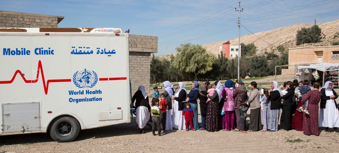 A WHO mobile clinic provides services in Duhok, Iraq. (file)